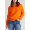 Universal Standard Bruno Stripe Rib Sweater In Orange