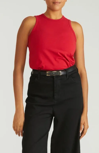 Universal Standard Cai Stretch Pima Cotton Tank In Red