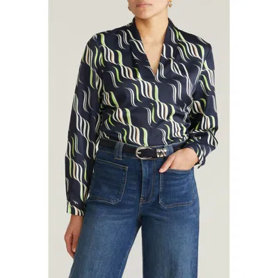 Universal Standard Cambria Pebble Georgette Top In Multi