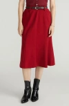 Universal Standard Carla Ponte Skirt In Burgundy