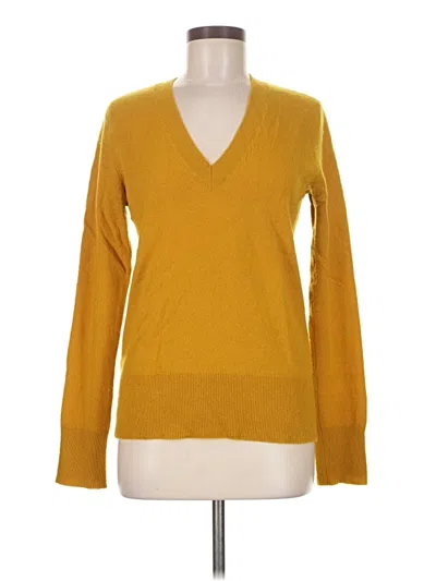 Pre-owned Universal Standard Cashmere Pullover Sweater In Yellow