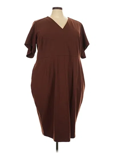 Pre-owned Universal Standard Casual Dress In Brown
