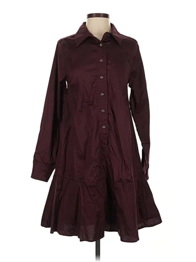 Universal Standard Casual Dress In Burgundy