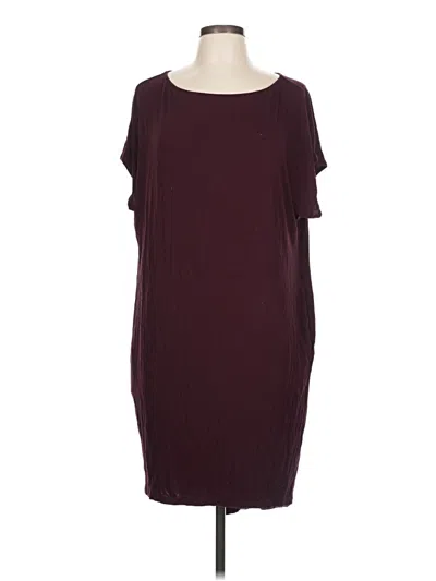 Pre-owned Universal Standard Casual Dress In Burgundy