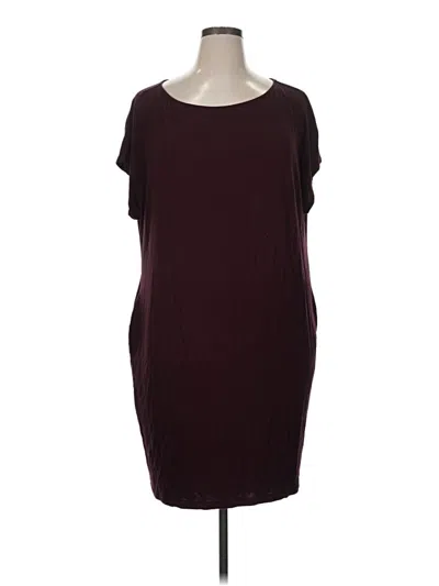 Pre-owned Universal Standard Casual Dress In Burgundy