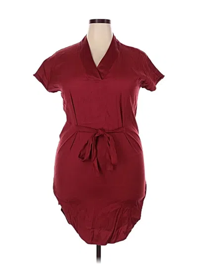 Universal Standard Casual Dress In Burgundy