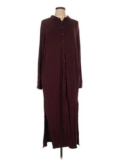 Pre-owned Universal Standard Casual Dress In Burgundy