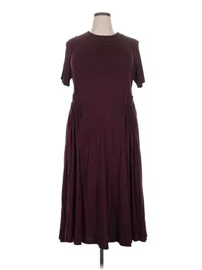 Pre-owned Universal Standard Casual Dress In Burgundy