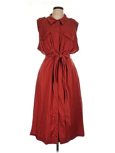 Pre-owned Universal Standard Casual Dress In Burgundy