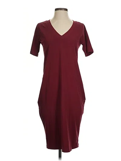 Pre-owned Universal Standard Casual Dress In Burgundy