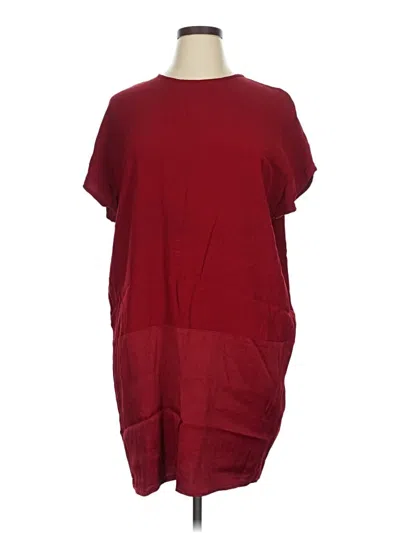 Pre-owned Universal Standard Casual Dress In Burgundy