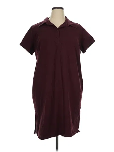 Pre-owned Universal Standard Casual Dress In Burgundy