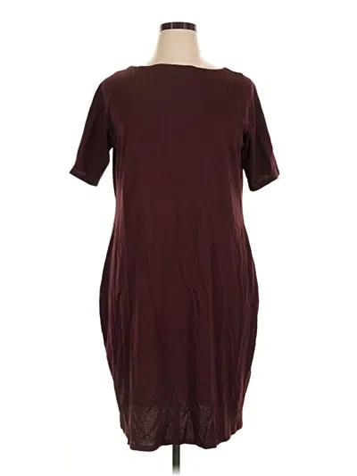 Pre-owned Universal Standard Casual Dress In Burgundy