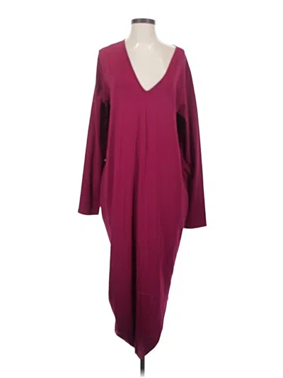 Pre-owned Universal Standard Casual Dress In Burgundy