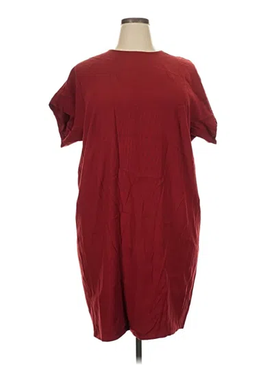 Pre-owned Universal Standard Casual Dress In Burgundy