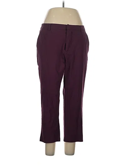 Pre-owned Universal Standard Casual Pants In Burgundy