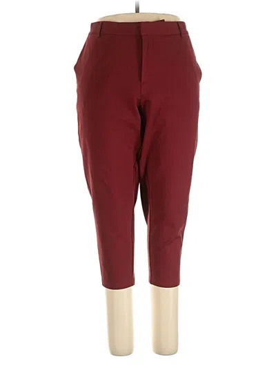 Pre-owned Universal Standard Casual Pants In Burgundy