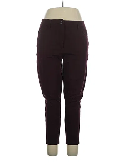Pre-owned Universal Standard Casual Pants In Burgundy