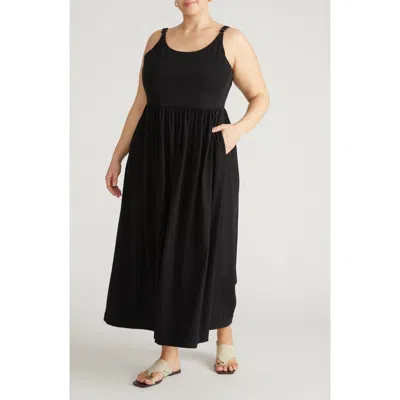 Universal Standard Cayo Cami Maxi Dress In Black