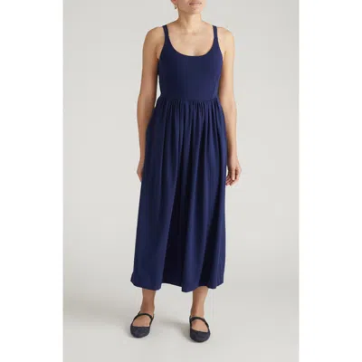 Universal Standard Cayo Cami Maxi Dress In Blue