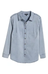 Universal Standard Chambray Button-up Shirt In Heritage Blue