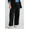 Universal Standard Charlie High Waist Stretch Corduroy Sailor Pants In Black