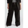 Universal Standard Charlie High Waist Stretch Corduroy Sailor Pants In Chocolate