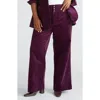 Universal Standard Charlie High Waist Stretch Corduroy Sailor Pants In Violette