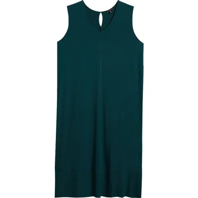 Universal Standard Claremont Midi Shift Dress In Forest Green