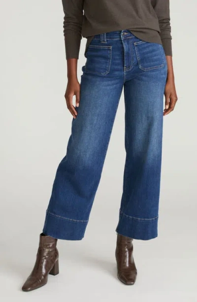 Universal Standard Claudia Wide Leg Jeans In Blue
