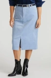 Universal Standard Corduroy Midi Skirt In Blue