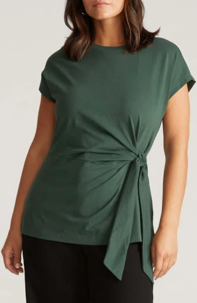 Universal Standard Crescent Side Tie Top In Green
