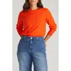 Universal Standard Crewneck Sweater In Orange