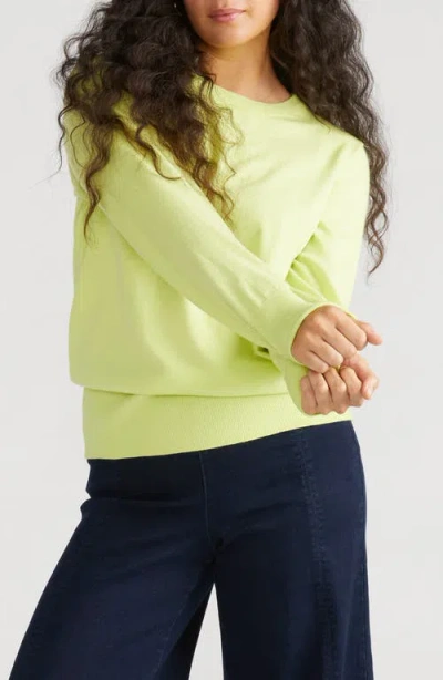 Universal Standard Crewneck Sweater In Yellow Pear