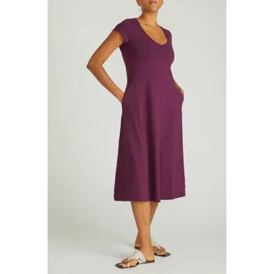 Universal Standard Danna Jersey Midi Dress In Purple