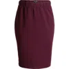Universal Standard Danube Stretch Ponte Skirt In Black Cherry