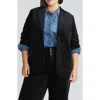 Universal Standard Davis Corduroy Blazer In Black