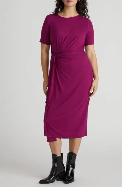 Universal Standard Delilah Tie Waist Midi Dress In Purple