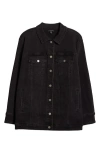 Universal Standard Denim Chore Jacket In Broken Black
