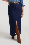 Universal Standard Denim Maxi Skirt In Blue