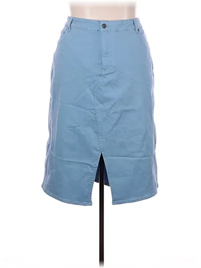 Pre-owned Universal Standard Denim Skirt In Blue