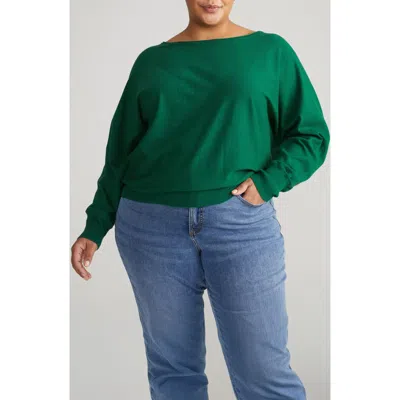 Universal Standard Dolman Sleeve Sweater In Mineral Green