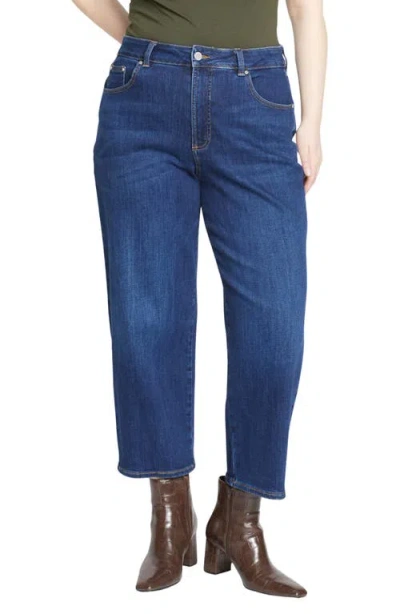 Universal Standard Donna Curve High Waist Straight Leg Jeans In Blue