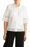 Universal Standard Dora Poplin Button-up Top In White