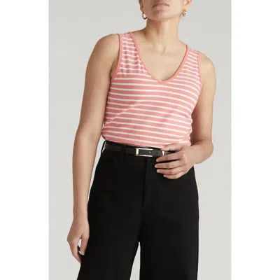 Universal Standard Double V Stretch Cotton Tank In Multi