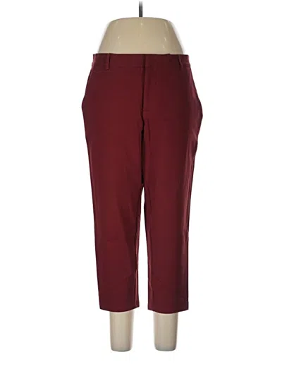 Pre-owned Universal Standard Dress Pants In Burgundy
