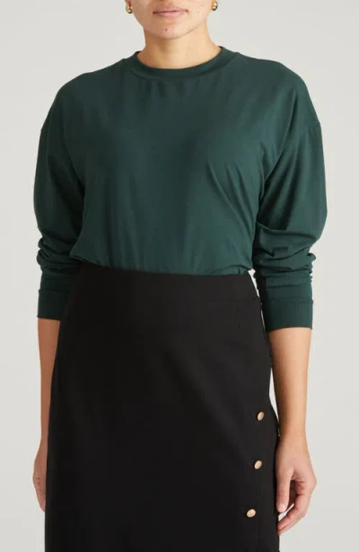 Universal Standard Drop Shoulder Top In Green
