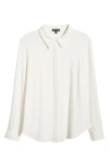 Universal Standard Elbe Button-up Shirt In White
