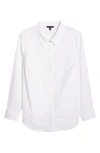 Universal Standard Elbe Classic Fit Button-up Shirt In White