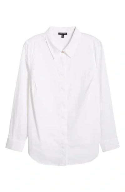 Universal Standard Elbe Classic Fit Button-up Shirt In White